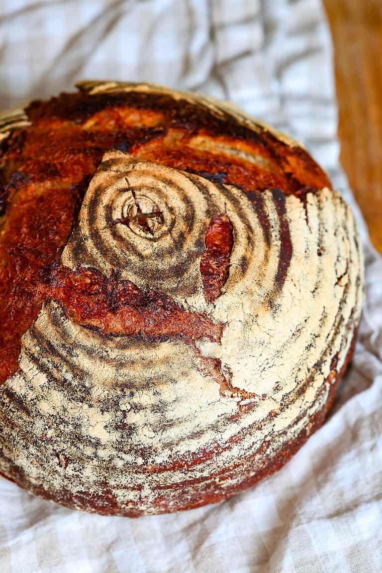 Light Rye Sourdough Bread. - Healthy Elizabeth